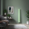 Karlstad 1800 x 274mm Pastel Green Double Flat Panel Vertical Designer Radiator