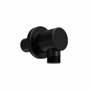 Thurso Round Outlet Elbow Matt Black