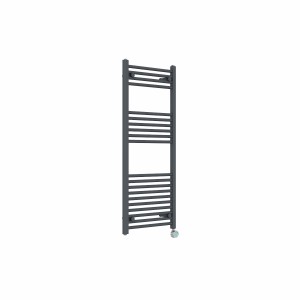 Bergen 1200 x 500mm Straight Anthracite Thermostatic Touch Control Wifi Electric Heated Towel Rail