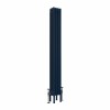 Bern 1500 x 200mm Sapphire Blue Four Column Vertical Traditional Radiator