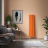 Karlstad 1800 x 410mm Bright Orange Double Flat Panel Vertical Designer Radiator