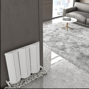 Carisa Nixie 600 x 625mm White Designer Aluminium Radiator