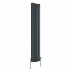 Bern 1800 x 380mm Anthracite Triple Vertical Column Radiator