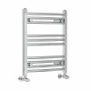 Fjord 600 x 500mm Curved Chrome Heated Towel Rail