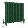 Classic  745 x 778mm  Farrow & Ball Duck Green Triple Column Cast Iron Radiator - 12 Sections