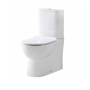Imperio Itamos - Rimless Closed Back Close Coupled Toilet With Cistern & Soft Close Seat