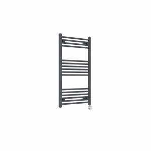 Bergen 1000 x 600mm Straight Anthracite Thermostatic Touch Control Electric Heated Towel Rail