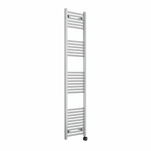 Bergen 1800 x 400mm Straight Chrome Thermostatic Touch Control Electric Heated Towel Rail