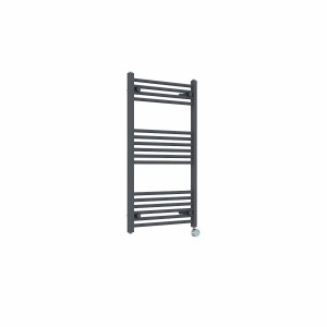 Bergen 1000 x 600mm Straight Anthracite Thermostatic Touch Control Wifi Electric Heated Towel Rail