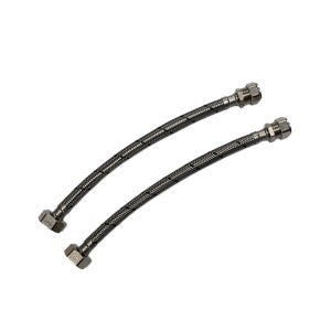 15mm x 3/4" Pair Flexible Tap Connectors 300mm - WRAS Approved