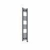 Fjord 1400 x 300mm Curved Anthracite Thermostatic Touch Control Wifi Electric Heated Towel Rail