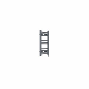 Bergen 600 x 300mm Straight Anthracite Prefilled Electric Heated Towel Rail