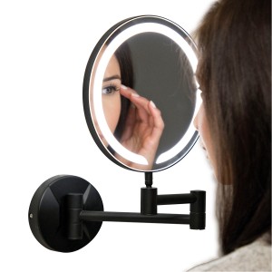 Imperio Arianna - Black Round LED Make-Up Mirror Magnifying