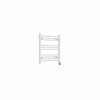 Bergen 600 x 600mm Straight White Thermostatic Touch Control Wifi Electric Heated Towel Rail