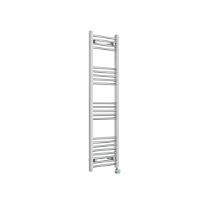 Bergen 1400 x 400mm Straight Chrome Thermostatic Touch Control Electric Heated Towel Rail