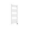 Bergen 1400 x 600mm Straight White Thermostatic Touch Control Wifi Electric Heated Towel Rail