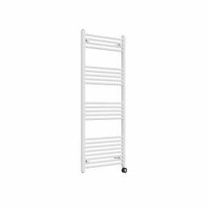 Bergen 1400 x 600mm Straight White Thermostatic Touch Control Wifi Electric Heated Towel Rail
