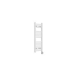 Bergen 800 x 300mm Straight White Thermostatic Touch Control Electric Heated Towel Rail