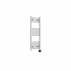 Bergen 1000 x 400mm Straight Chrome Thermostatic Wifi Control Electric Heated Towel Rail