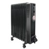 Dovre Electric Portable Oil Filled Radiator 11 Fin Gloss Black - 2500W
