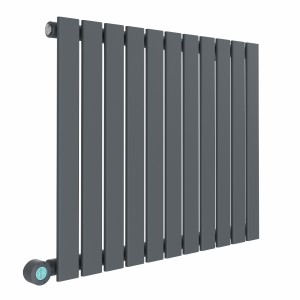 Karlstad 600 x 750mm Anthracite Flat Panel Horizontal Wifi Electric Radiator - 800W
