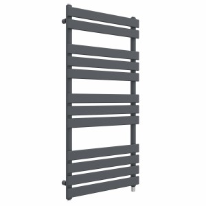 Juva 1200 x 600mm Sand Grey Flat Panel Simple Electric Heated Towel Rail