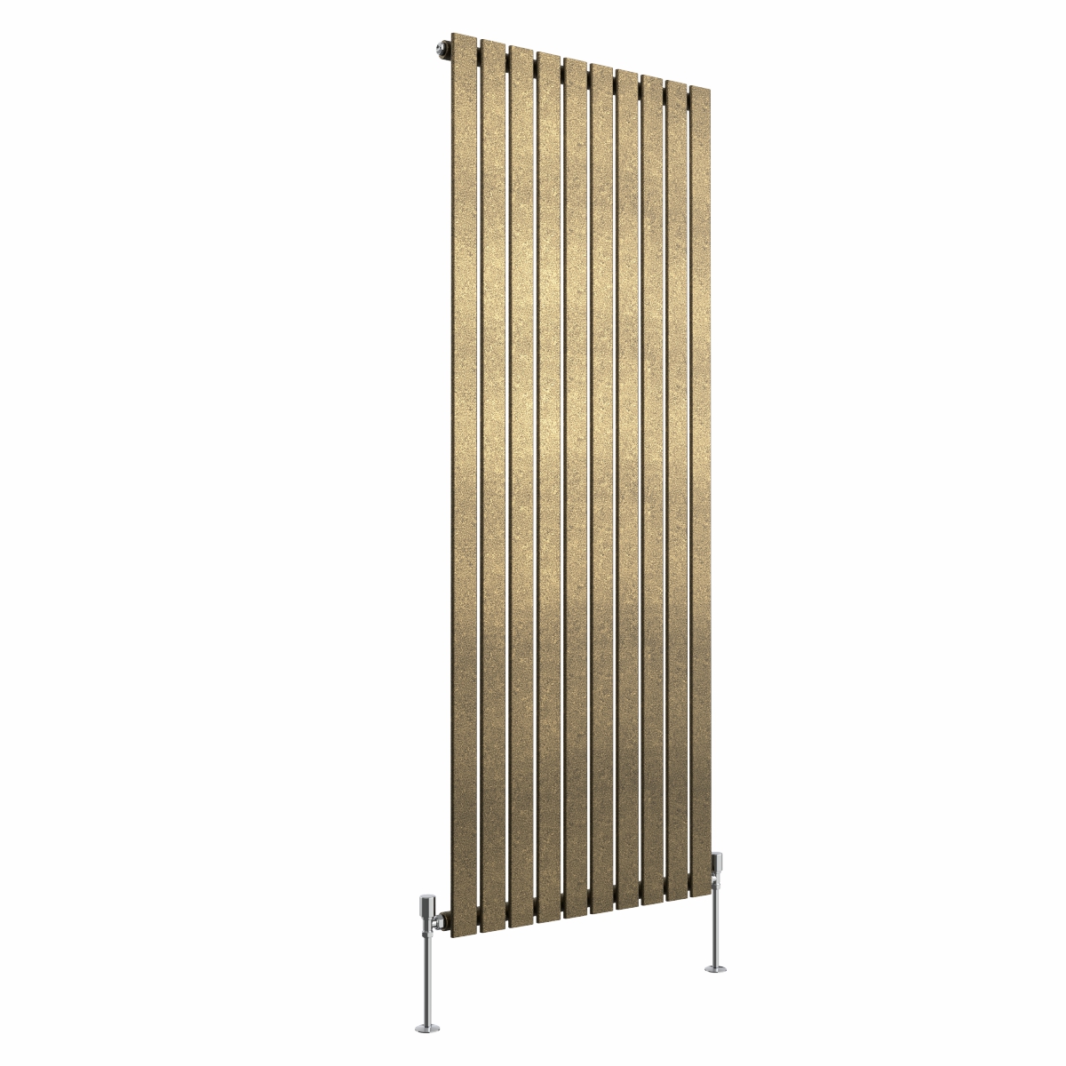 Karlstad 1800 x 682mm Black Gold Single Vertical Flat Panel Designer Radiator