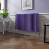 Bern 600 x 1010mm Elegant Purple Triple Column Horizontal Traditional Radiator