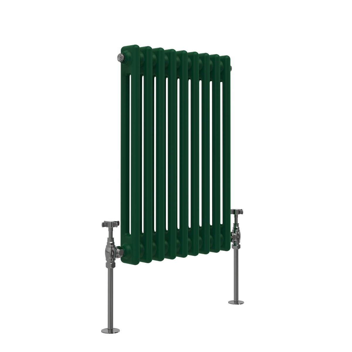 Bern 600 x 425mm Moss Green Double Horizontal Column Radiator