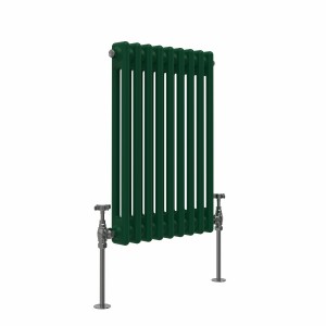 Bern 600 x 425mm Moss Green Double Horizontal Column Radiator