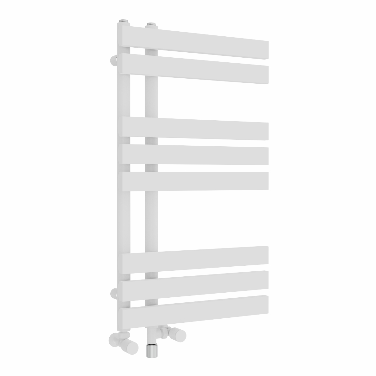 Koli 800 x 450mm Dual Fuel White Simple Electric Heated Towel Rail