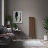 Karlstad 1600 x 410mm Black Copper Single Vertical Flat Panel Designer Radiator