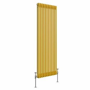 Bern Zinc Yellow Vertical Column Radiator - Choice Of Sizes