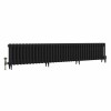 Classic 450 x 2328mm Black Primered Finish Triple Column Cast Iron Radiator - 37 Sections