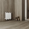 Carisa Motion 600 x 630mm White Designer Aluminium Radiator