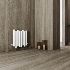 Carisa Motion 600 x 630mm White Designer Aluminium Radiator