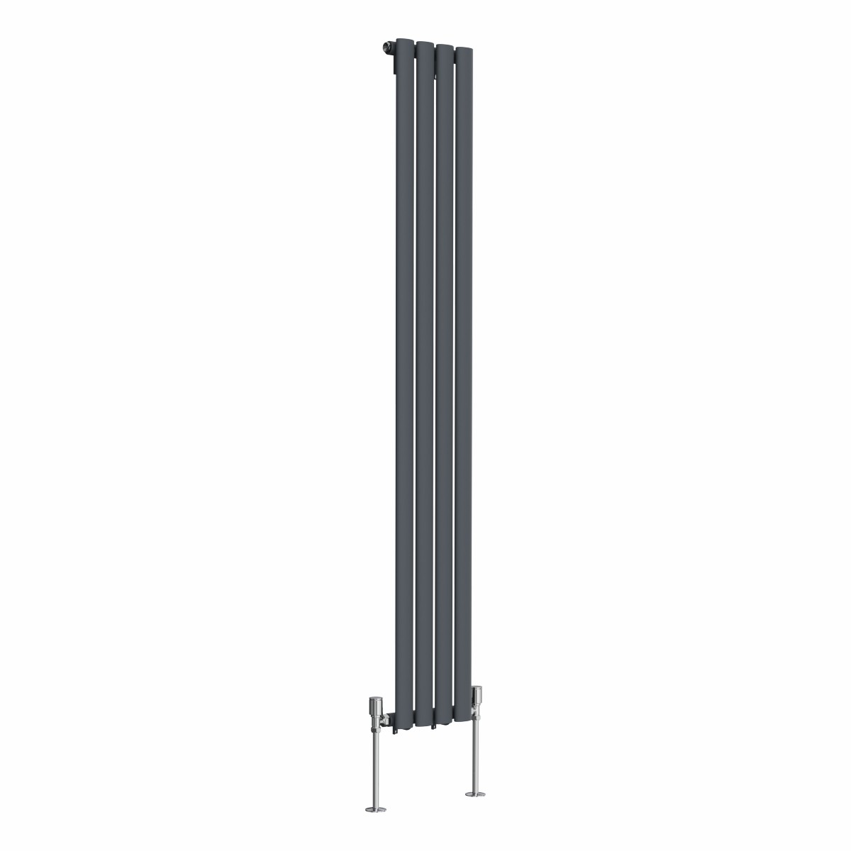 Norden - Anthracite Vertical Oval Column Designer Radiator- Choice of Height & Width