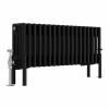 Bern 300 x 830mm Traditional Black Horizontal Four Column Radiator