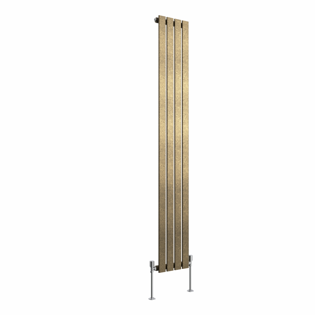 Karlstad 1800 x 274mm Black Gold Single Vertical Flat Panel Designer Radiator