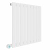Karlstad 600 x 614mm White Horizontal Flat Panel Wifi Electric Radiator - 600W