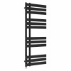 Koli 1200 x 450mm Black Simple Electric Heated Towel Rail