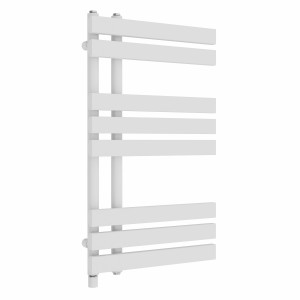Koli 800 x 450mm White Simple Electric Heated Towel Rail