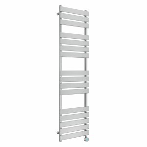 Juva 1600 x 450mm Chrome Flat Panel Thermostatic Touch Control Electric Heated Towel Rail