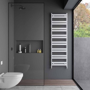 Carisa Ligne 1645 x 480mm White Designer Aluminium Towel Rail