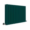 Lulea 600 x 900mm Blue Green Double Flat Panel Horizontal Designer Radiator
