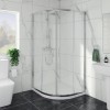 Ennerdale - 1000 x 900mm Offset Quadrant Shower Enclosure - Chrome (Reversible Left/Right)