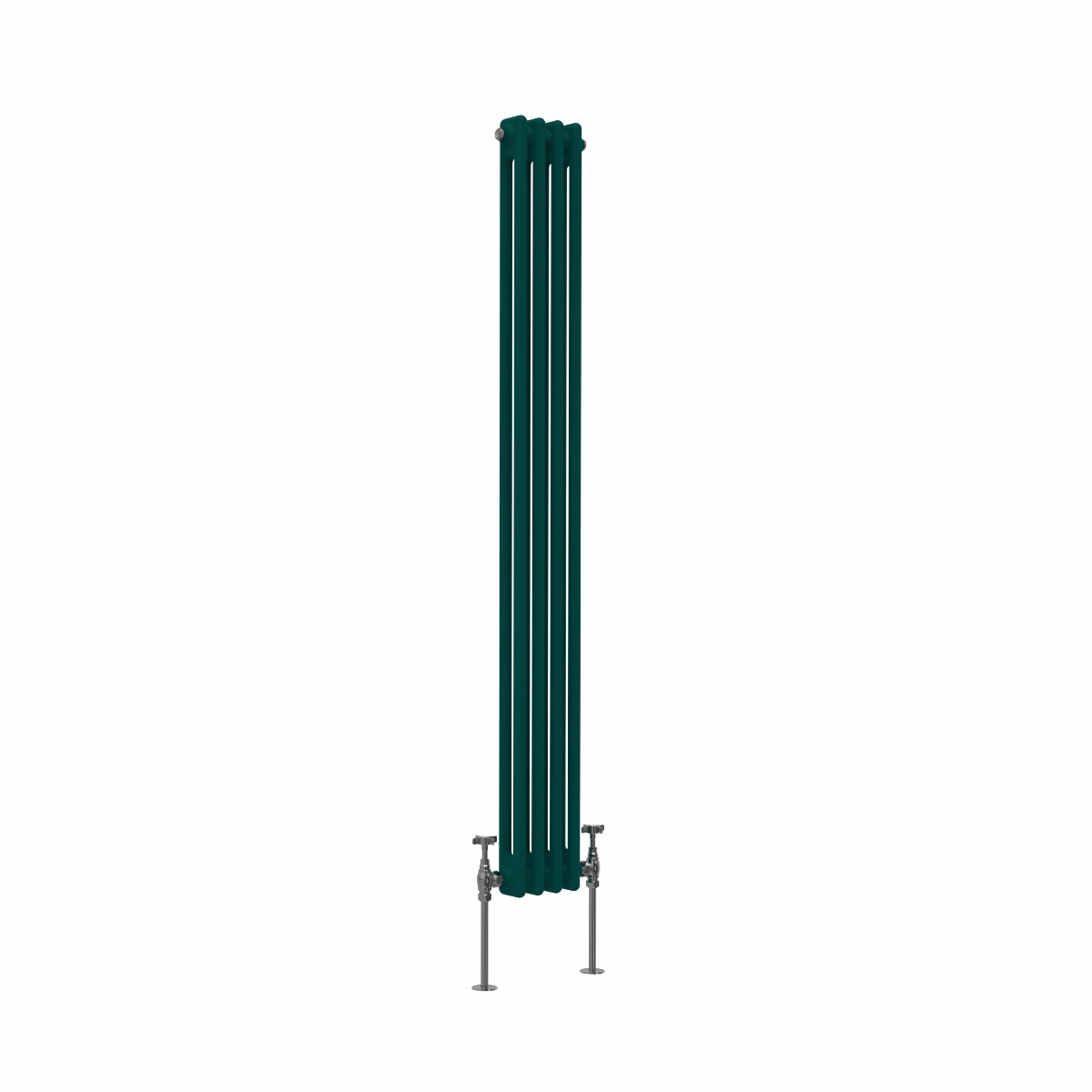 Bern 1500 x 200mm Blue Green Double Vertical Column Radiator
