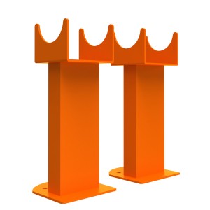 Karlstad Flat Panel Radiator Feet - Blue Green