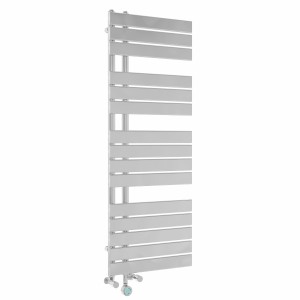 Kristiansund 1380 x 500mm Dual Fuel Chrome Thermostatic Touch Control Electric Heated Towel Rail