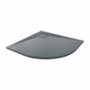 Terra - 900x900mm Slate Effect Quadrant Shower Tray Anthracite